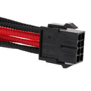 2pcs 8-Pin(6+2-Pin) PCIe PCI Express Extension Cable Cord 18AWG 30cm - Sleeved