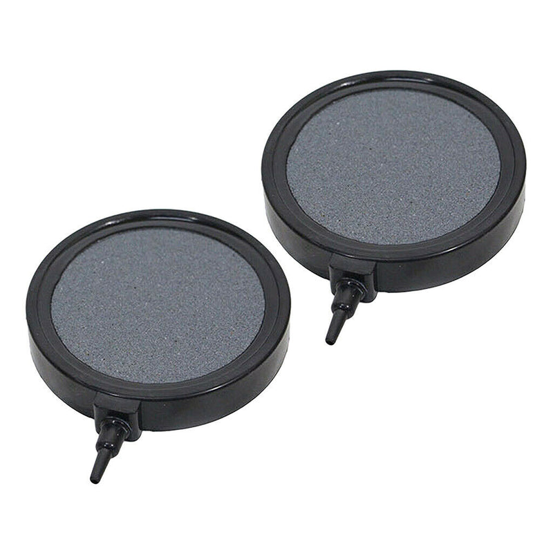 2pcs Aquarium Air Stone Disk Silent Oxygen Bubble Cutain Aerator for Fish Tank