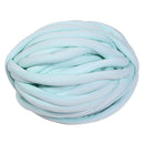 25 Meters Chunky Wool Yarn  Soft Bulky Arm Knitting Wool Roving Light Green