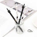 2x Lovely Black Cat Gel Ink Pen Cute Fun Roller Ball Point Fashion Gift School