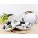Hotel Stainless Steel Kitchen Table Dinning Dinner Plate for Seafood 30CM