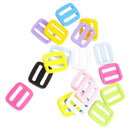 40pcs Plastic Slider Tri-Glide Adjust Buckles Backpack Straps Webbing 20mm