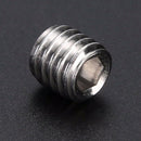 200Pcs 304 Stainless Steel Grub Screws Hex Socket Screw Assortment Kit Set