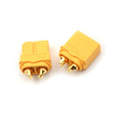 2PCS Amass XT60+ Plug Connector With Sheath Housing 1 Male 1 Female M&O