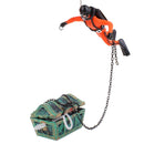 Treasure Diver Treasure Hunter Aquarium Ornament Hide Cave Air-operated Deco