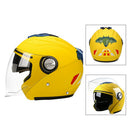 Flip Up Motorcycle Helmets Dual Visor Full Face Helmet Outdoor Sports Yellow