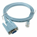 4.9Ft RJ45 Male to D-Sub RS232 DB9 Female Adapter Flat Cable