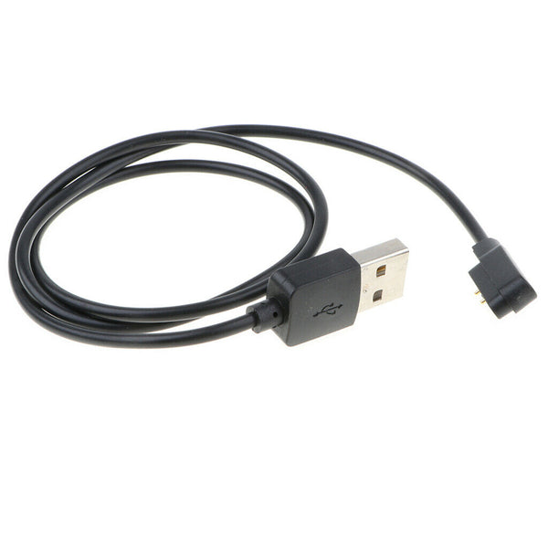 2 Pin USB Watch Charging Cable Magnetic Charging Base Bla
