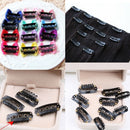 50X28mm Black U Shape Snap Metal Clips For Hair Extensions Weft Clip-on Wig 3C