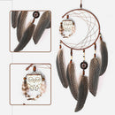 Dream Catcher With Feathers Wooden Owl Wall Hanging Ornament Bedroom Gift Decor