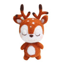 Non Finished Wool Felt Handmade Set DIY Sika Deer for Needle Material Bag