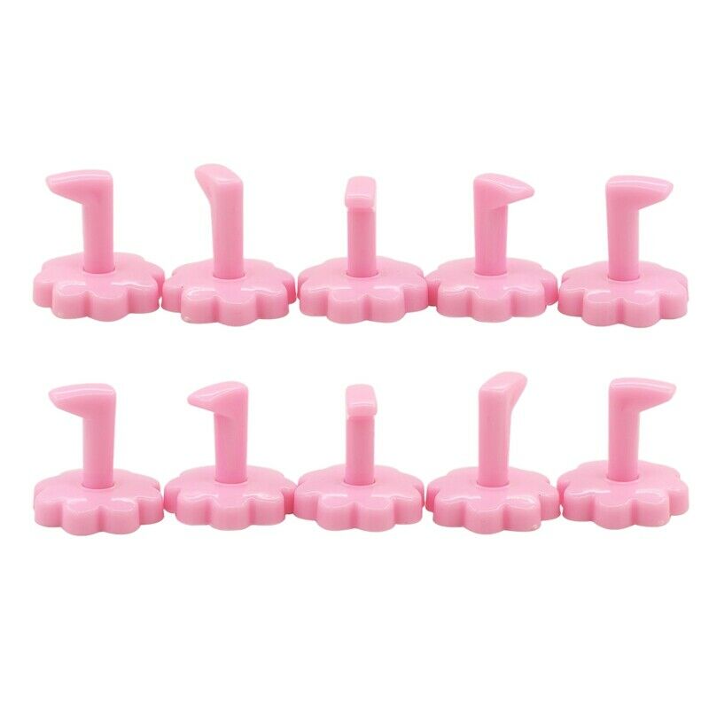 10 Pcs Wintersweet Shape Practice Training Stands Nail Art False Tip Holder W3A2
