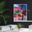 5D DIY Full Drill Diamond Painting Coconut Tree Cross Stitch Kit Home Decor