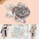 Retro Bohemian Totem Flowers Shawl Long Neck Wrap Women Lady's Scarf