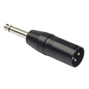 6.35mm Mono Male to XLR 3Pin Male Audio Plug Converter Adapter Connector