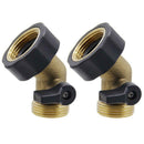 Heavy Duty Brass Gooseneck Garden Water Tap Connector Hose Shut Off Valv ZKR