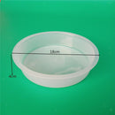 White Plastic Birds Feeding Station Bath Tray Birdseed Bowl Garden Supplies