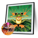 5D DIY Full Drill Diamond Painting Funny Frog Cross Stitch Embroidery Craft A