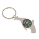 1Pc Unisex Compass Metal Car Keyring Keychain Key Chain Ring Keyfob - OZ