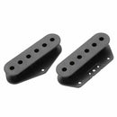2 Pcs Black Plastic Single Coil Slug Bobbins Bridge Pickup Covers/Lid/Shell
