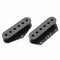 2 Pcs Black Plastic Single Coil Slug Bobbins Bridge Pickup Covers/Lid/Shell
