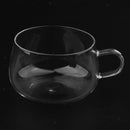 Round Double Wall Borosilicate Glass Cup Coffee Mug Cup Clear  Heat-resistant