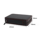 8 Slot Portable Black Carbon Fiber PU Leather Watch Zipper Storage Bag Trav J8P7