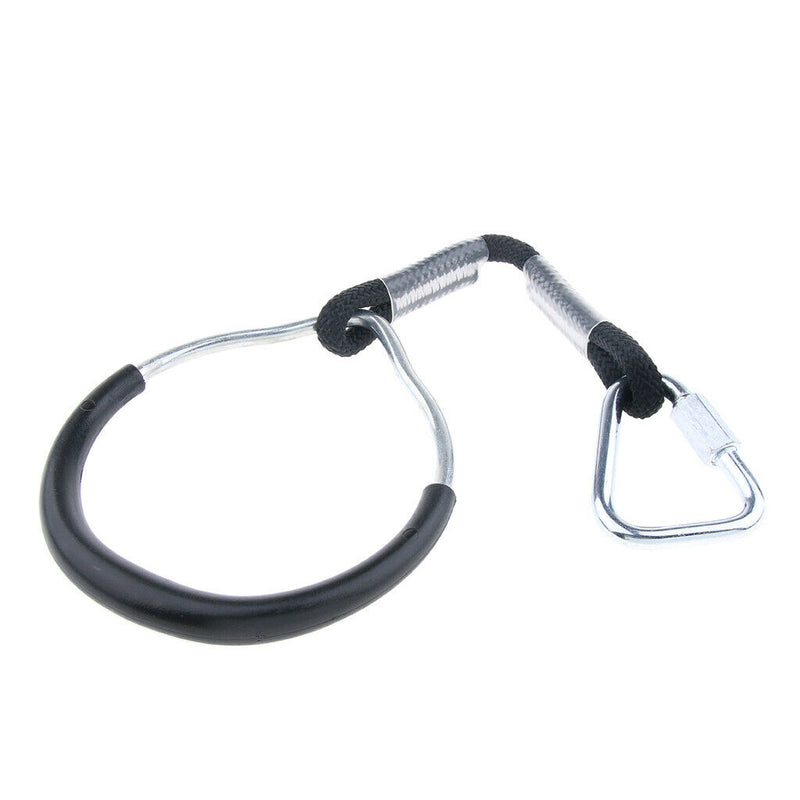 Heavy Duty Iron Playground Kids Gymnastic Rings Black