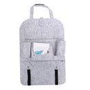 Auto Car Seat Back Multi-Pocket Storage Bag Organizer Holder Light Grey OZ
