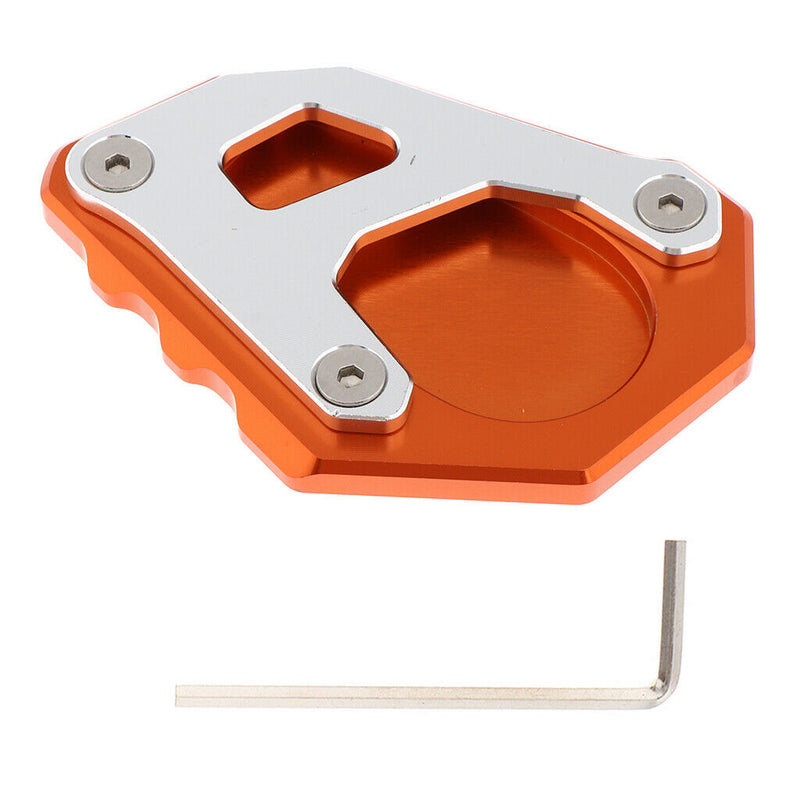 Waterproof Side Kick Stand Sidestand enlarger Kickstand Support Plate Orange