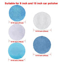 22 in 1 Polishing Pad Bonnet for 9-10 inch Car Polisher Waxing Bonnet Set Kit