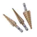Step Drill Bit Set Kit HSS Cone Drill Bit With Coating
