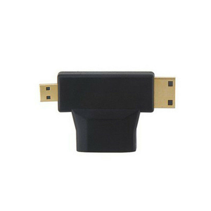 HDMI Female to Mini HDMI&Micro HDMI Male Trigonal Adapter Connector Converter