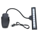 9 LEDs LED Reading Lamp Reading Light Desk Clip Lamp for Piano music score