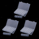 3 Pack 84 Grids Clear Small Parts Storage Box Beads Container Organizer Case