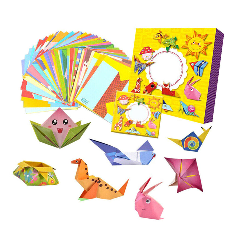 Origami Kit with 54 Pattern 108 Pieces Origami Folding Papers And Origami Book