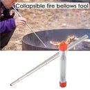 Telescopic Collapsible Fire Blow Tube Campfire Builds Tool - 48.5cm Red
