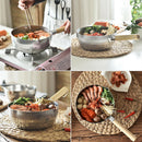Aluminum Sauce Pan with Pour Spout Milk & Soup Pot Coffee Butter Warmer 16cm