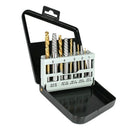 10Pcs Cobalt Left Hand Drill Bit Set +Broken Bolt Damaged Screw Extractor S M9H6