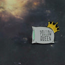 Cartoon Queen Crown Letters Pin Brooch Badges Unisex Jewelry Gift (Style 1)