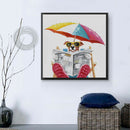 5D DIY Full Drill Diamond Painting Vacation Dog Cross Stitch Embroidery Kit