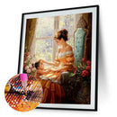Full Drill Diamond Painting Bead Art DIY Mosaic Kit (A1261 Mom and Girl)