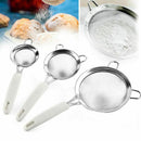 Stainless Steel Sieve Home Baking Handheld Powder Kitchen Sugar Flour Sifte