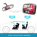 Baby Car Mirror, Safety Car Seat Mirror for Rear Facing Infant with Wide Cr