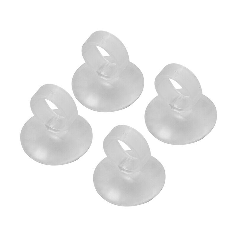 4 Pieces Aquarium Air Line Hose Holder Suction Cups 30mm Soft Plastic C2V1