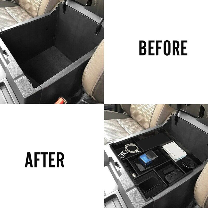 Center Console Organizer Insert Tray Armrest Box Secondary Storage Box for  P2T4