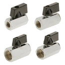 Female-1/4 NPT Threaded Full Port Brass Ball Valve Shut Off Switch Quick