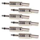 12pc 1/8" 3.5mm Mono Jack Plug Audio Headphone Soldering Adapter Connector Metal