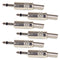 12pc 1/8" 3.5mm Mono Jack Plug Audio Headphone Soldering Adapter Connector Metal