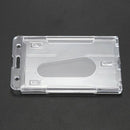 1x Vertical Hard Plastic Badge Holder Double Card ID Multi Transparent 10x6 C2D8